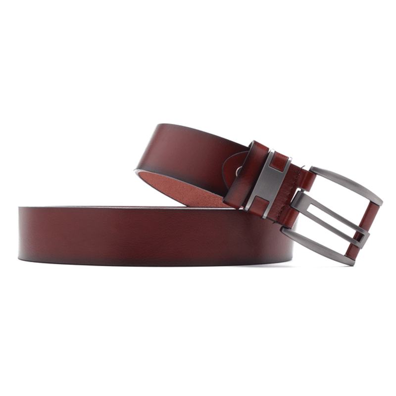 108 cm Business Buckle Skórzany Pasek Zwykły Pasek