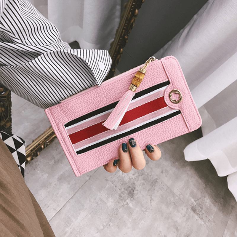 16 Miejsc Na Karty Kobiety Pu Leather Vintage Long Wallet