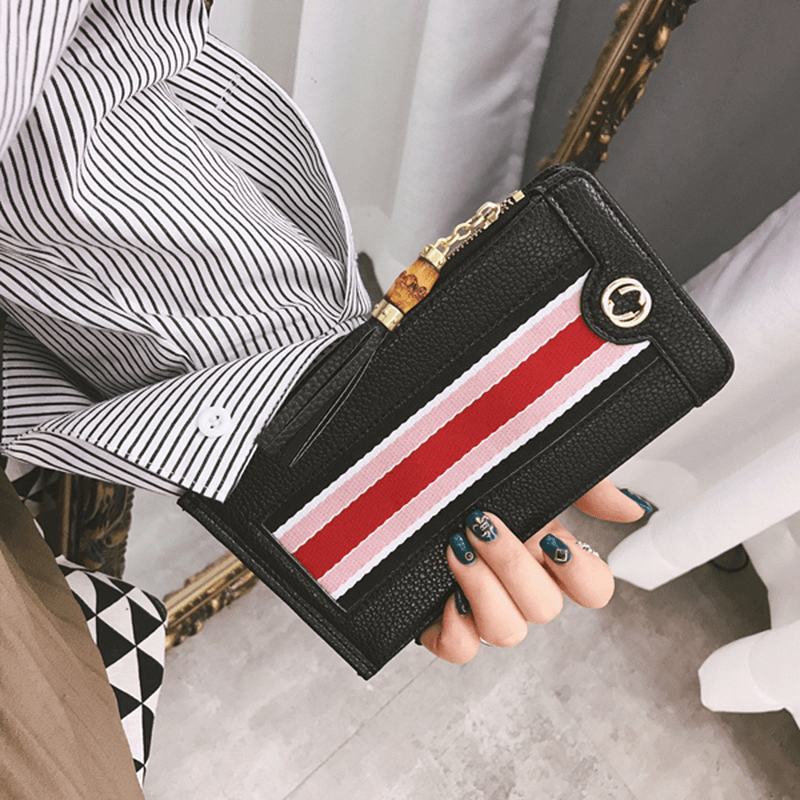 16 Miejsc Na Karty Kobiety Pu Leather Vintage Long Wallet