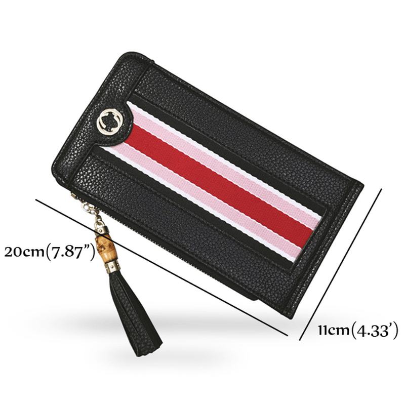 16 Miejsc Na Karty Kobiety Pu Leather Vintage Long Wallet