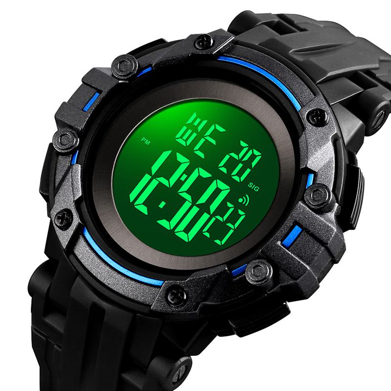 Alarm Chronograph Luminous 5atm Sportowy Męski Zegarek Sportowy W Stylu Wojskowym