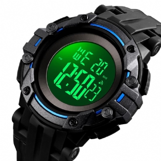 Alarm Chronograph Luminous 5atm Sportowy Męski Zegarek Sportowy W Stylu Wojskowym