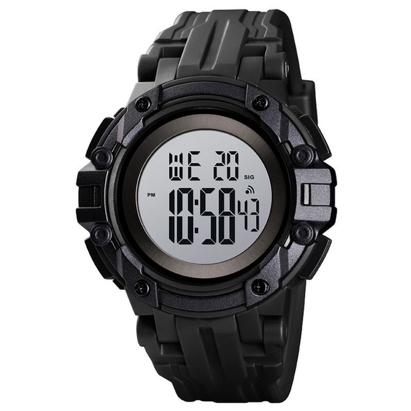 Alarm Chronograph Luminous 5atm Sportowy Męski Zegarek Sportowy W Stylu Wojskowym