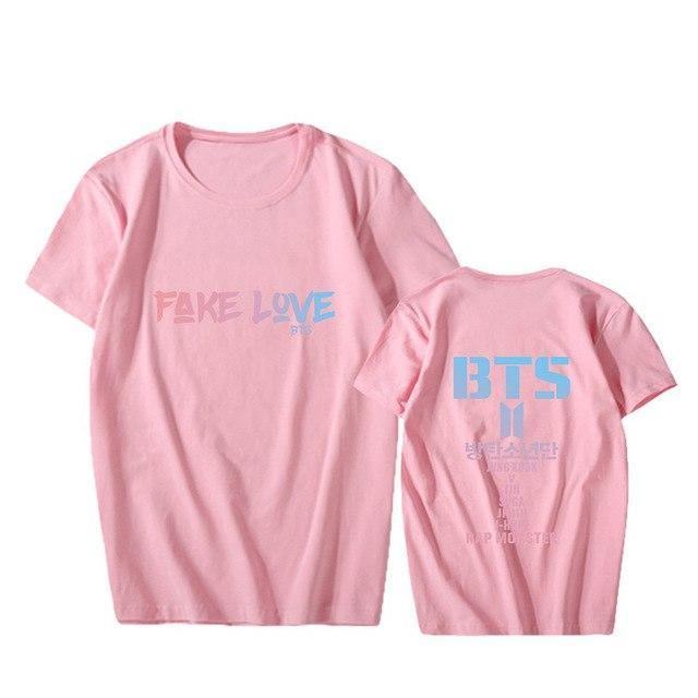 Album Dla Chłopców Love Yourself Tear Fake Love O-neck Hip Hop Tshirt Koszulki Z Krótkim Rękawem Topy T-shirt