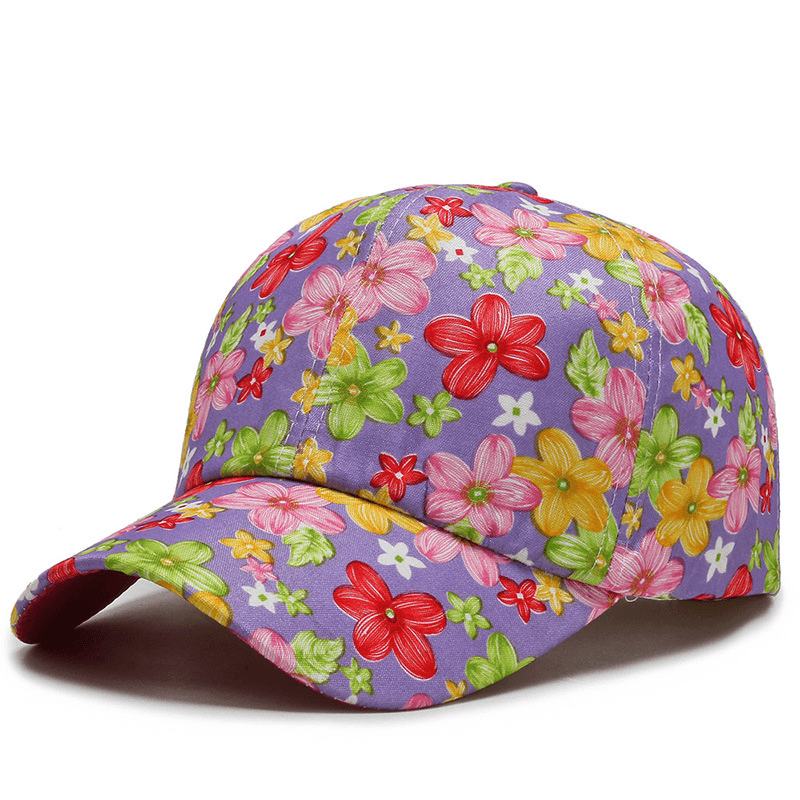 All-match Cotton Sunshade Small Floral CZapka Z Daszkiem