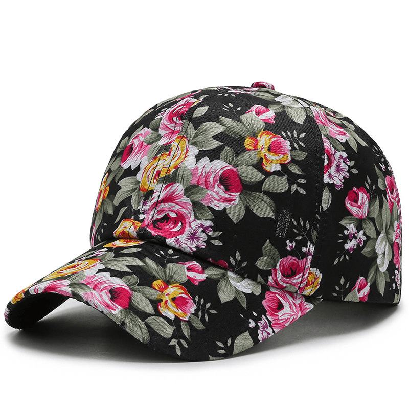 All-match Cotton Sunshade Small Floral CZapka Z Daszkiem