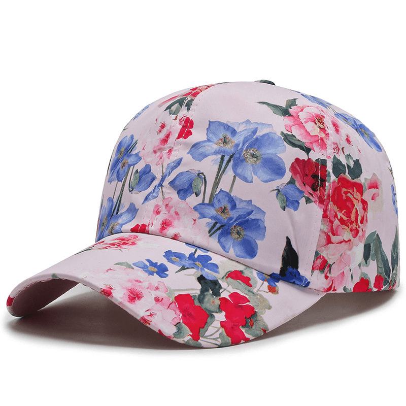 All-match Cotton Sunshade Small Floral CZapka Z Daszkiem