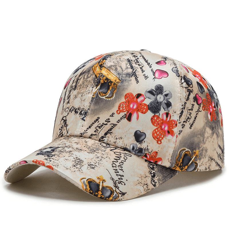 All-match Cotton Sunshade Small Floral CZapka Z Daszkiem