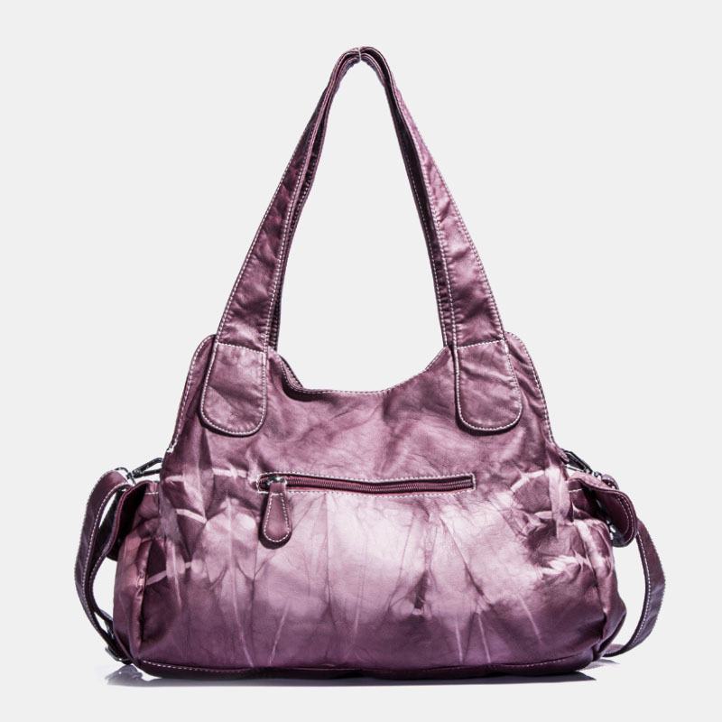 Angel Kiss Damskie Pu Leather Multi-carry Solid Color Torba Przez Ramię Torba Na Ramię Torebka Na Ramię