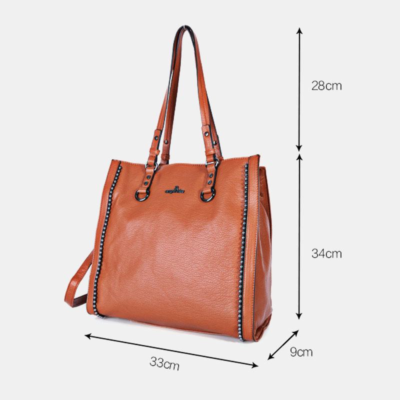 Angel Kiss Damskie Pu Leather Vintage Duża Pojemność 13.3 Cala Torba Na Laptopa Multi-carry Crossbody Torba Na Ramię Tote