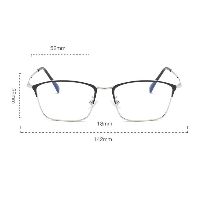 Anti-fatigue Anti-blue Light Vogue Square Clear Lens Okulary