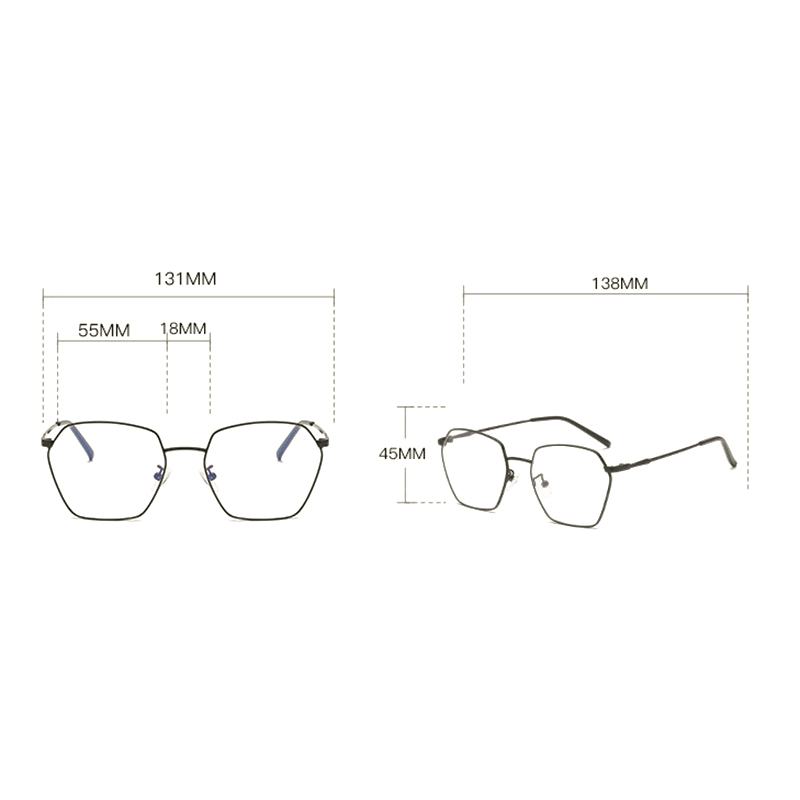 Anty-niebieskie Światło Vogue Computer Square Clear Lens Okulary