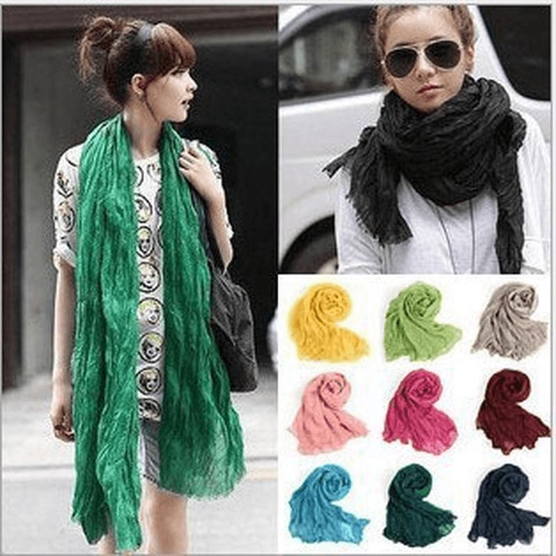 Bali Pure Cotton Yarn Fold Szalik Dla Dzieci Candy Color Autumn