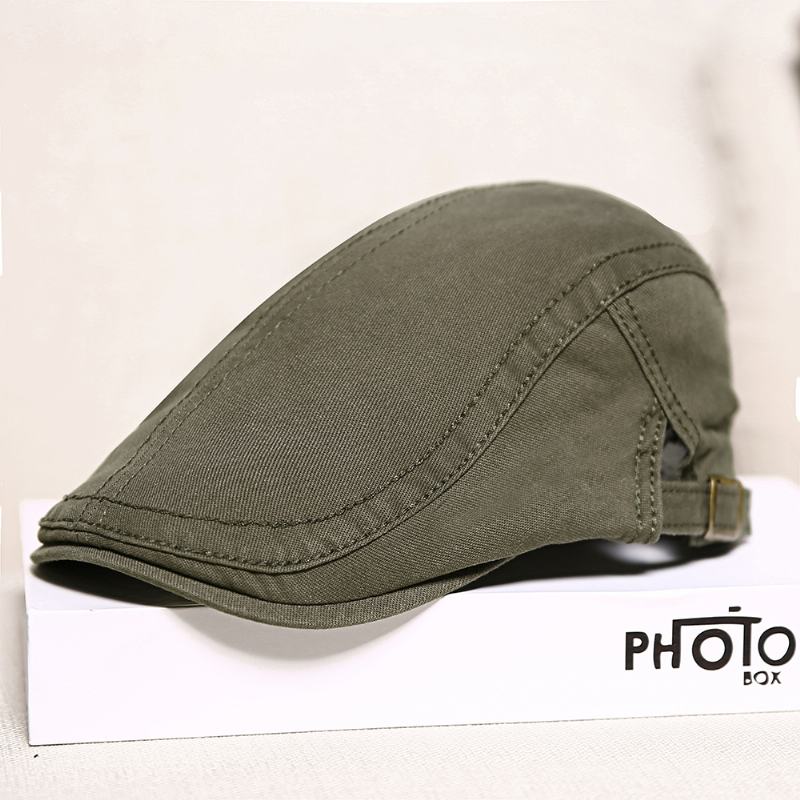 Bawełniane Regulowane Berety Malarza CZapki Retro Outdoor Peaked Forward Hat