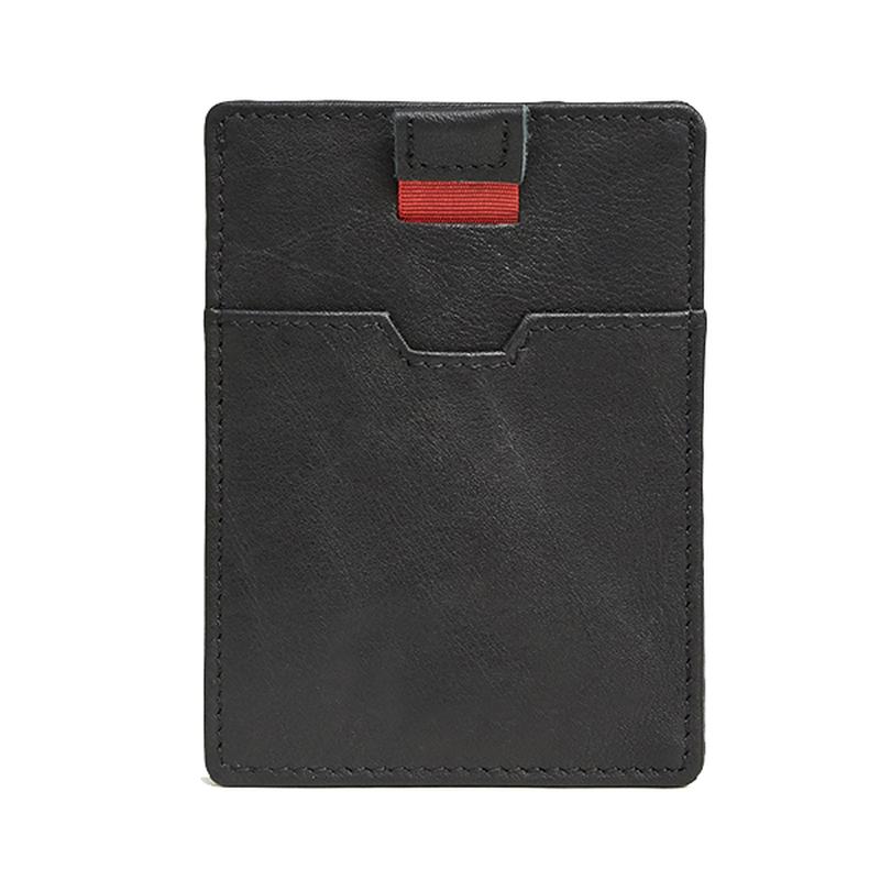 Blokowanie Antykradzieżowych Męskich Skórzanych Uchwytów Na Karty Retro Casual Document Wallet