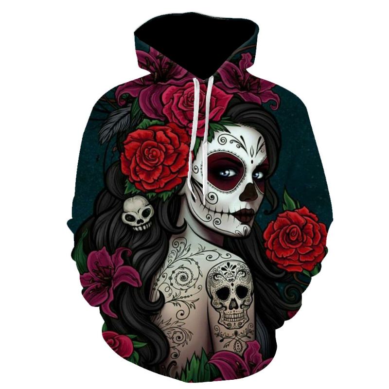 Bluza Gothic Retro Beauty Mask Skull