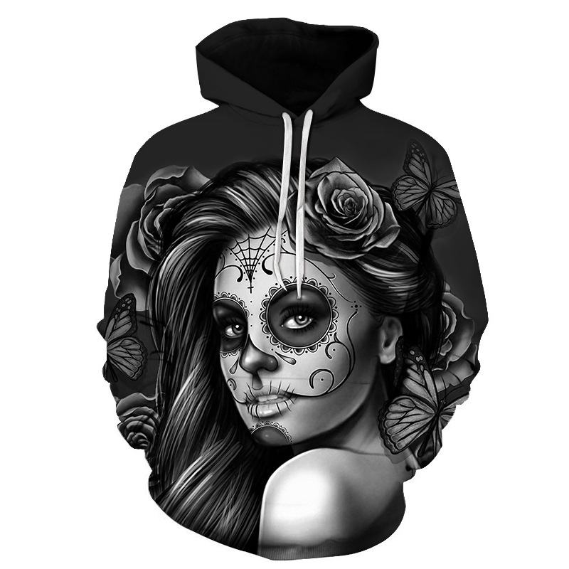 Bluza Gothic Retro Beauty Mask Skull