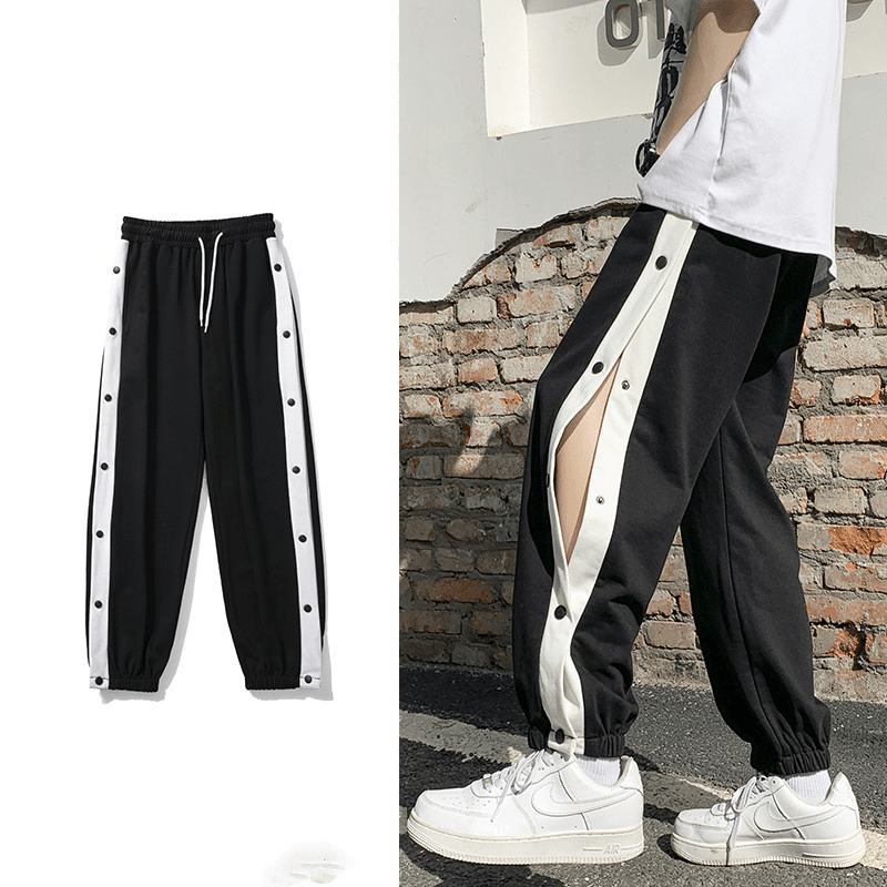 Breasted Sports Casual Pants Męskie Letnie Cienkie Luźne Stopy