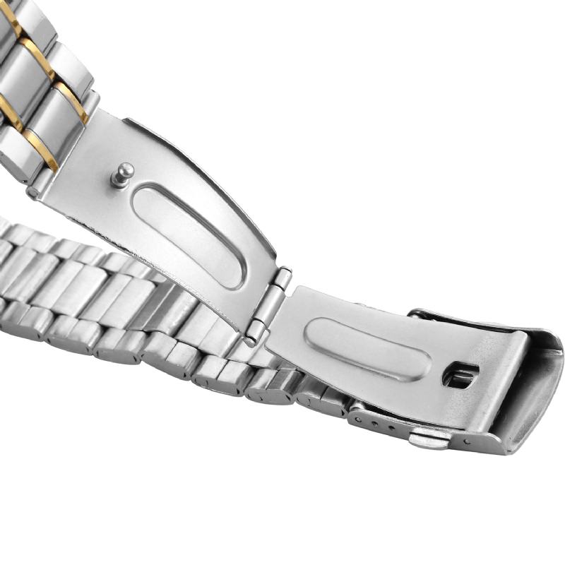 Business Skeleton Dial Steel Band Wodoodporny Męski Automatyczny Zegarek Mechaniczny Na Rękę