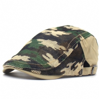 Camouflage Mesh Cloth Beret Dla Mężczyzn I Kobiet Na Co Dzień