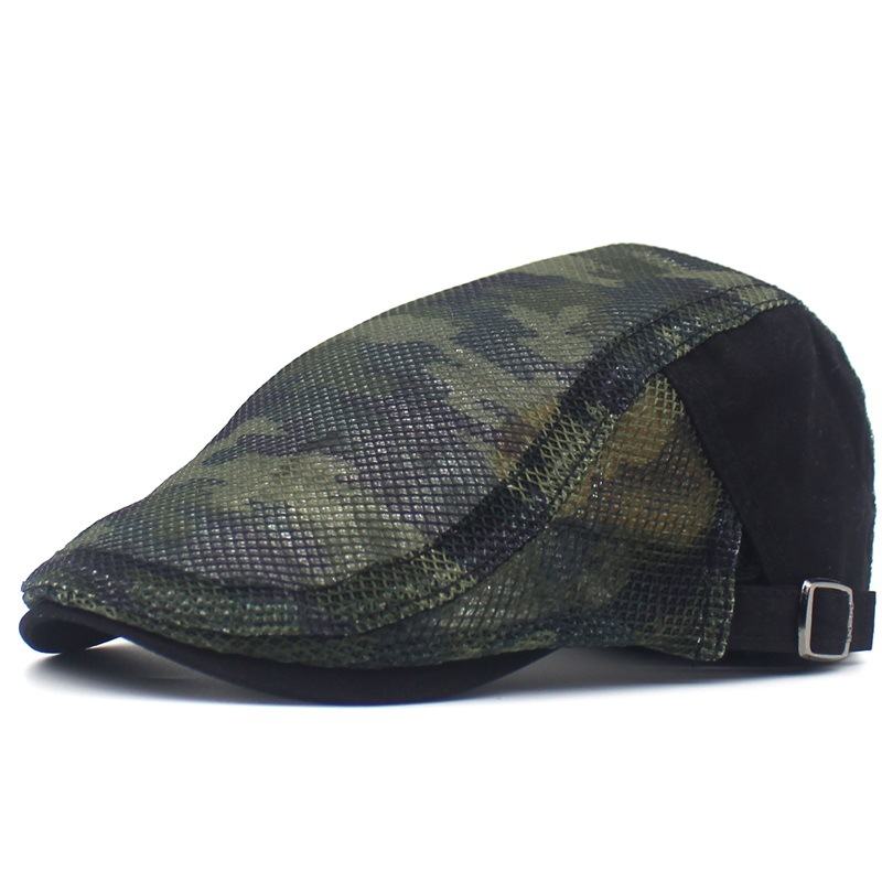 Camouflage Mesh Cloth Beret Dla Mężczyzn I Kobiet Na Co Dzień