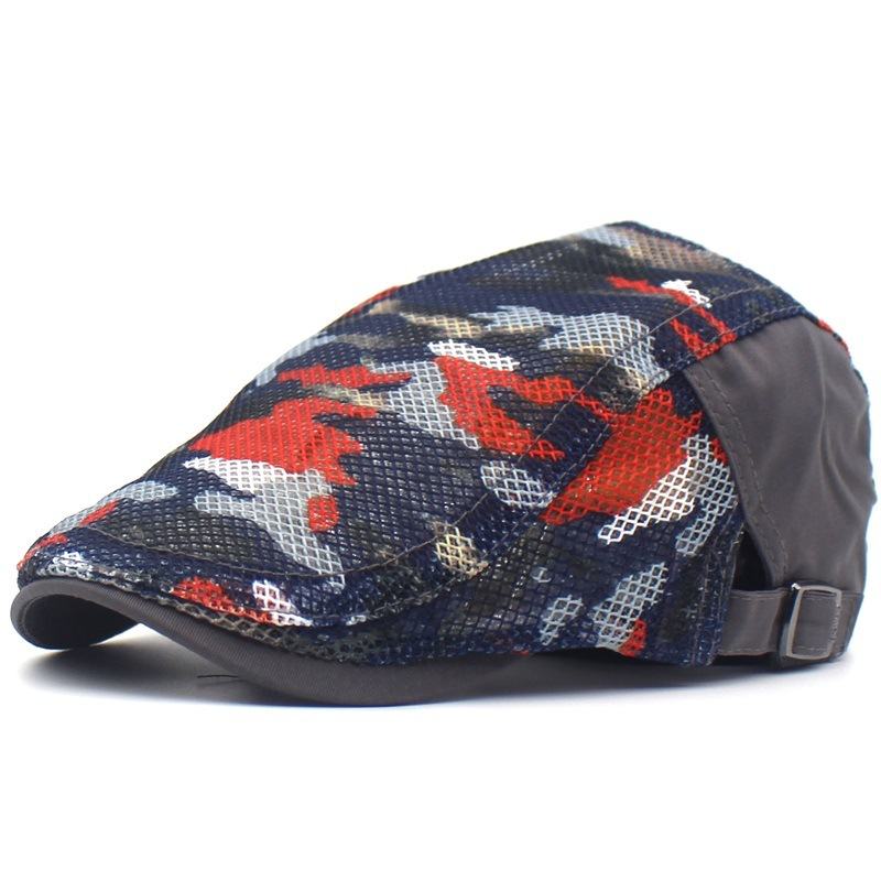 Camouflage Mesh Cloth Beret Dla Mężczyzn I Kobiet Na Co Dzień