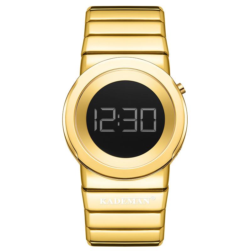 Casual Damskie Watch 3atm Wodoodporny Pasek Ze Stali Nierdzewnej Led Cyfrowy Zegarek
