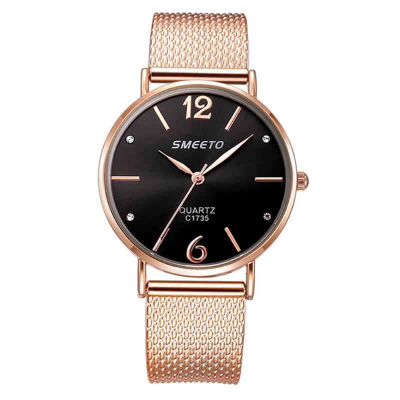 Casual Style Damskie Quartz Watch Moda Dial Pasek Ze Stali Nierdzewnej Damski Zegarek Na Rękę