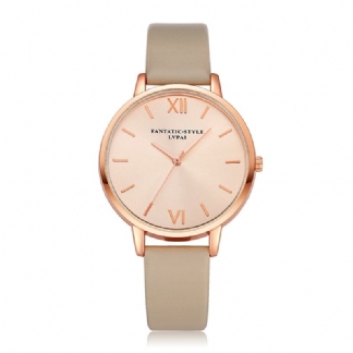 Casual Style Pu Skórzany Pasek Cloc Kladies Wrist Watch Zegarek Kwarcowy