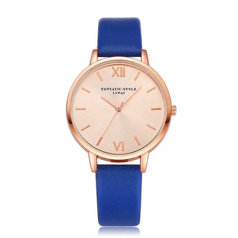 Casual Style Pu Skórzany Pasek Cloc Kladies Wrist Watch Zegarek Kwarcowy