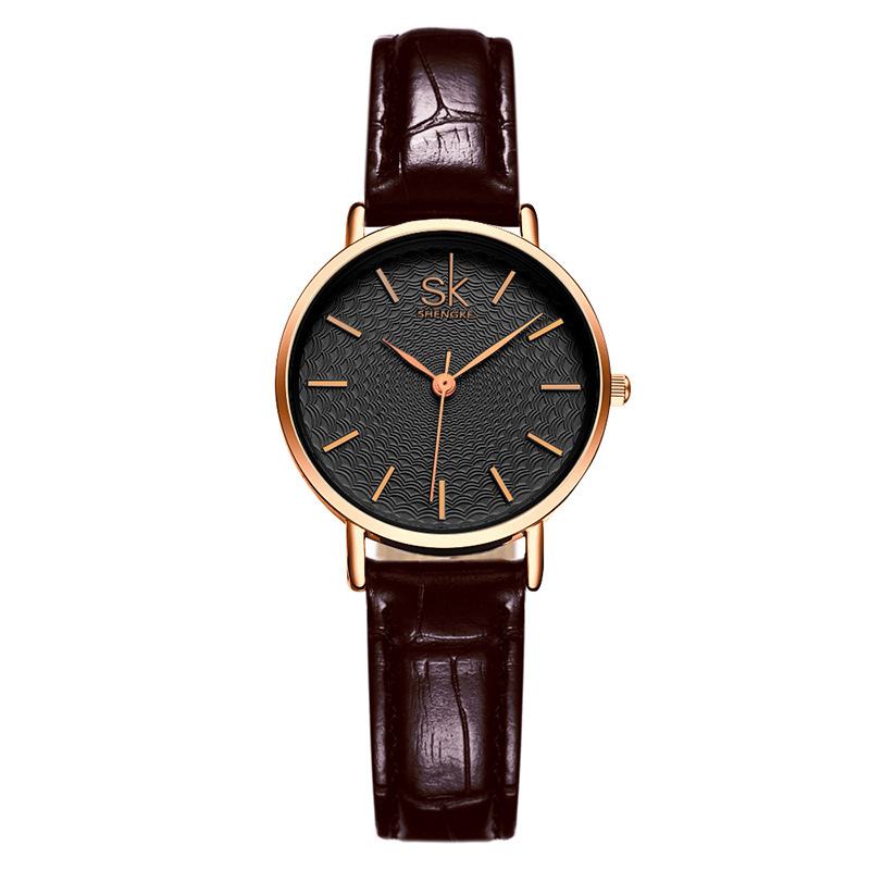 Casual Style Ultra Cienki Damski Zegarek Na Rękę Mesh Steel Band Quartz Watch