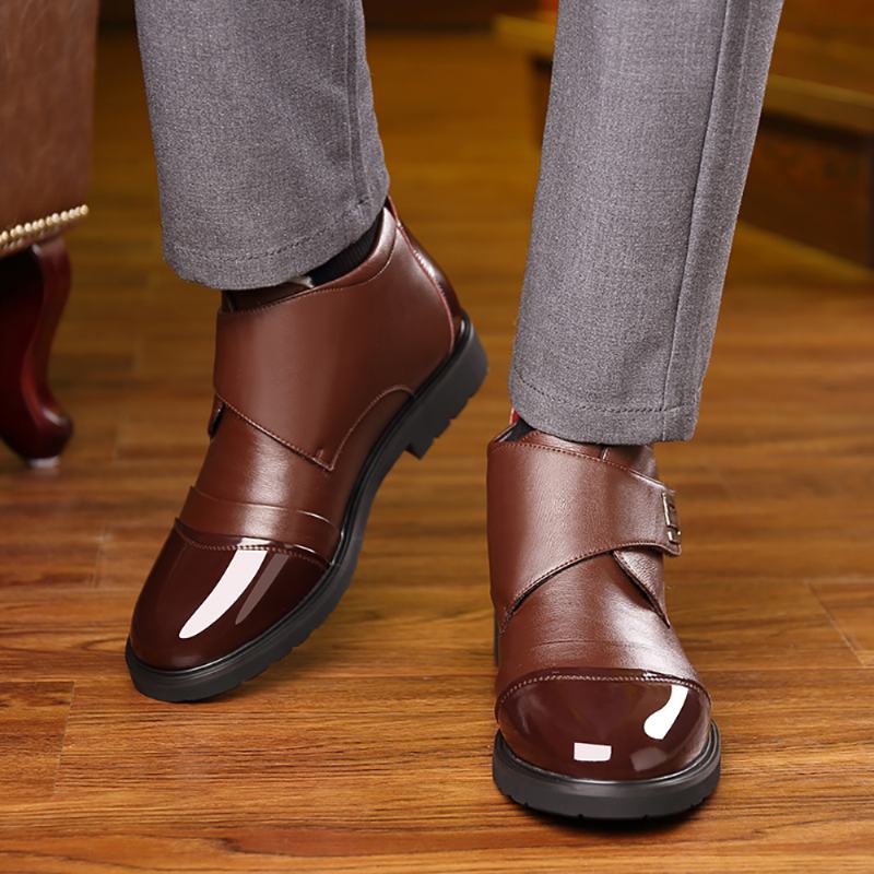 Ciepła Pluszowa Podszewka Casual Soft Sole Business Botki