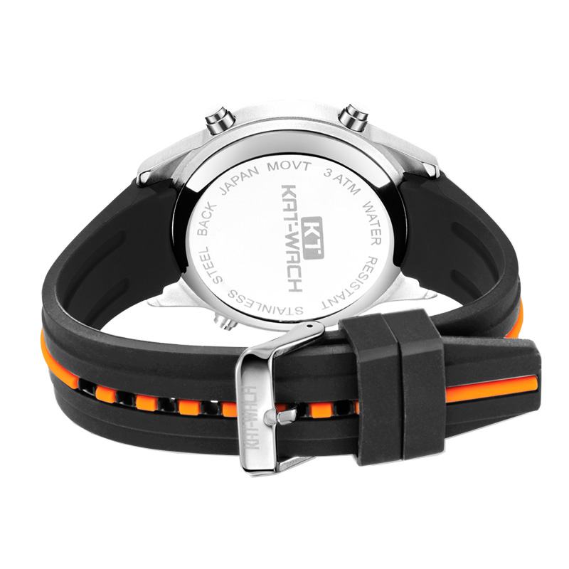 Cyfrowy Zegarek Moda Silikonowy Stoper Wodoodporny Zegarek Alarm Outdoor Sport Watch