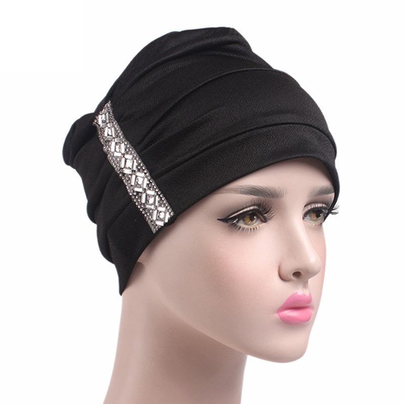 CZapka Damska Chemo Soft Muslem Etniczna CZapka Turban Do Spania CZapka Na Głowę Dla Pacjentów Z Rakiem