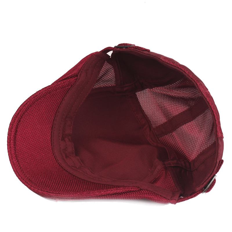 CZapka Dla Mężczyzn Wentylacja Mesh Hood Youth Stripe Forward Hat Damska Ochrona Przeciwsłoneczna Beret