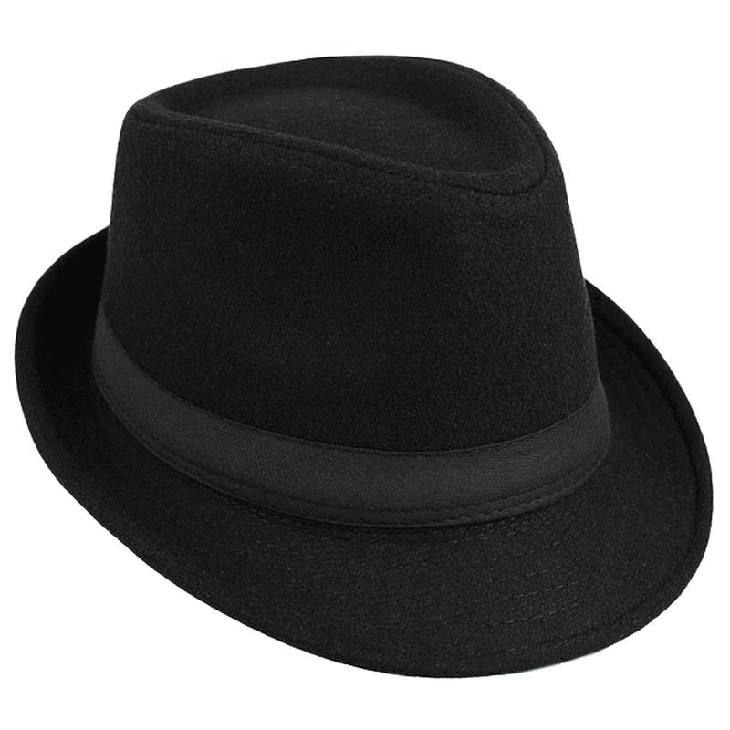 CZapka Jazzowa Unisex Vintage Wełniane Wiadro Trilby Brim Fedora Kapelusz Panama