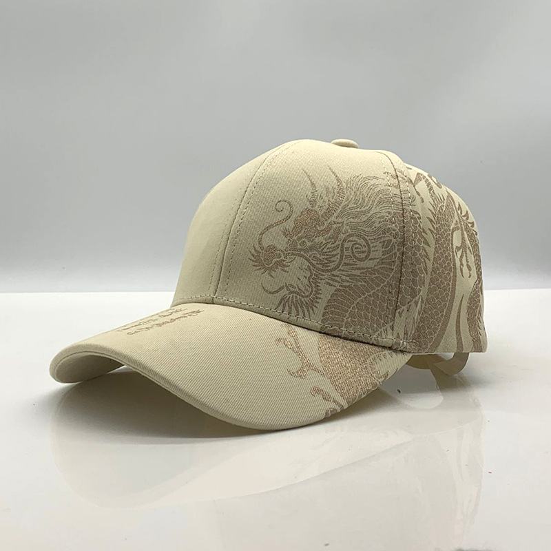 CZapka Z Daszkiem W Stylu Chińskim Moda Dragon Para Sun Hat Outdoor