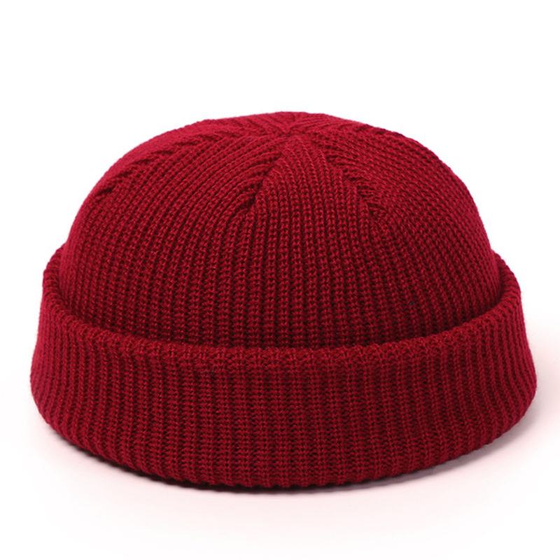 CZapki Z Dzianiny Dla Kobiet Skullcap Męskie Beanie Hat Winter Retro