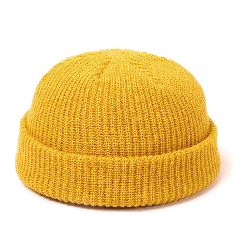 CZapki Z Dzianiny Dla Kobiet Skullcap Męskie Beanie Hat Winter Retro