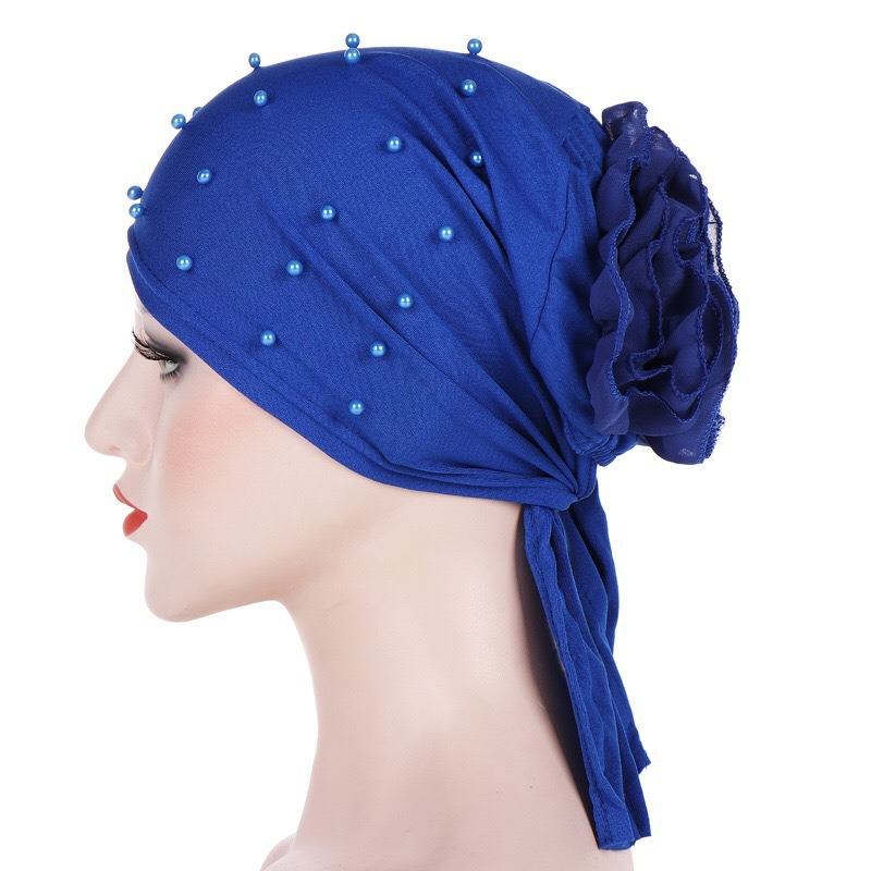 Damska CZapka W Stylu Vintage W Kwiaty Letnia CZapka W Stylu Etnicznym Elastyczna Oddychająca CZapka Turban