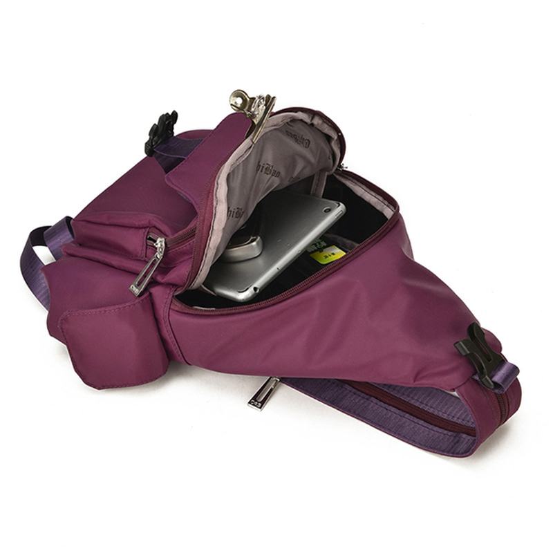 Damska Nylonowa Wielofunkcyjna Wodoodporna Torba Crossbody Plecak Rekreacyjny Travel Chest Bag Baby Bag