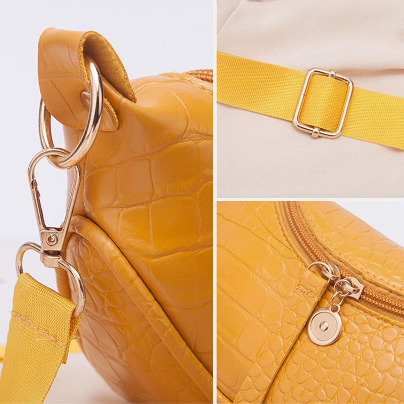 Damska Półokrągła Torebka Podsiodłowa Z Aligatora Torba Crossbody Torba Na Klatkę Piersiową Rekreacyjną