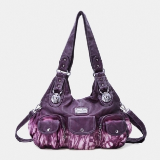 Damska Torba Crossbody Z Wieloma Kieszeniami Tie Dye Torba Na Ramię