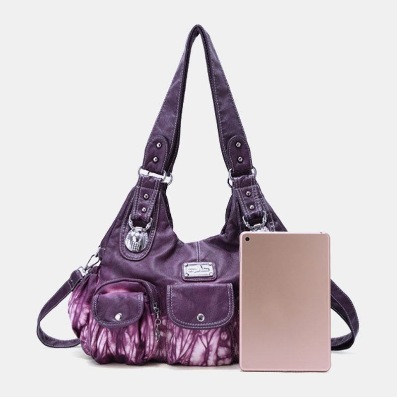 Damska Torba Crossbody Z Wieloma Kieszeniami Tie Dye Torba Na Ramię