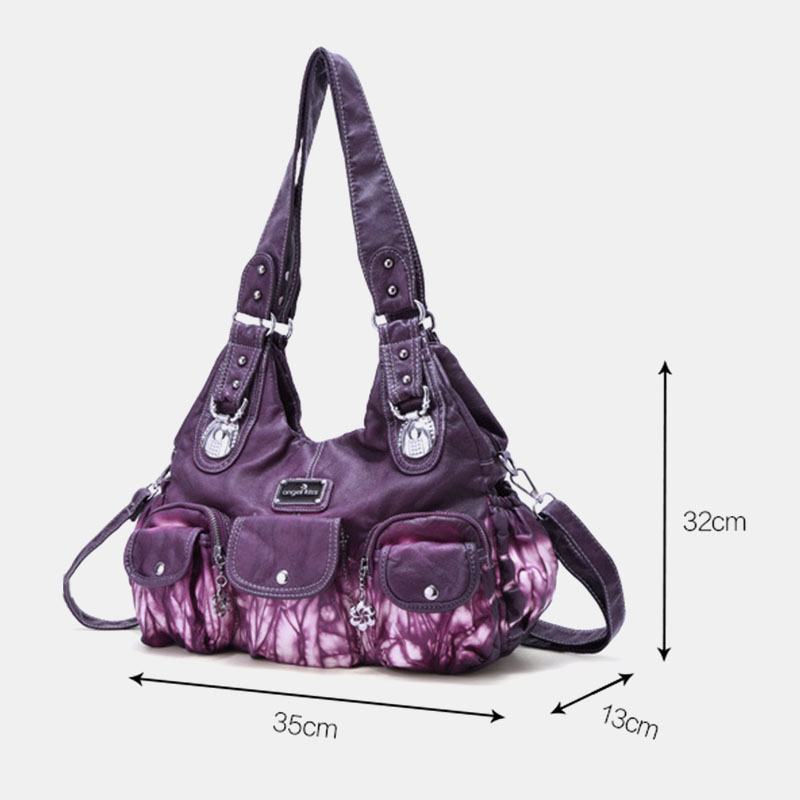 Damska Torba Crossbody Z Wieloma Kieszeniami Tie Dye Torba Na Ramię