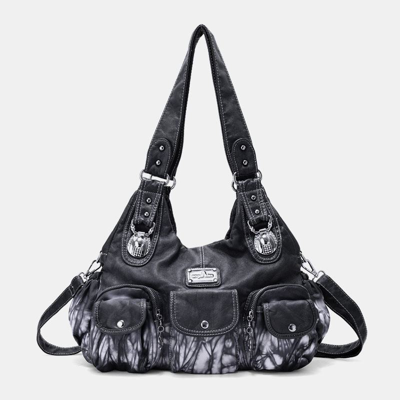 Damska Torba Crossbody Z Wieloma Kieszeniami Tie Dye Torba Na Ramię