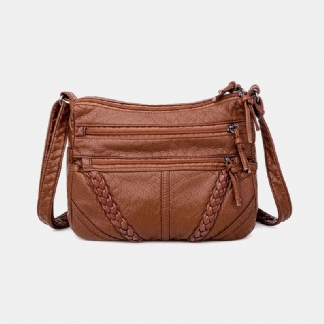 Damska Torba Na Ramię W Średnim Wieku Z Wieloma Kieszeniami W Stylu Vintage