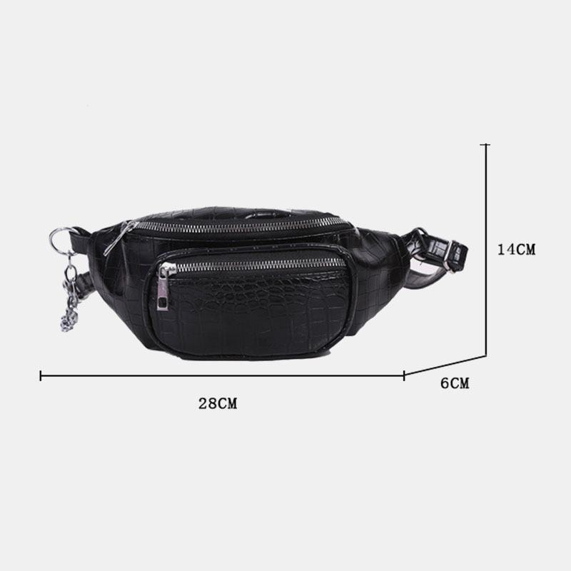 Damska Torba Z Paskiem Na Klatkę Piersiową Alligator Croc Cha Multi-carry Belt Bag Torba Przez Ramię