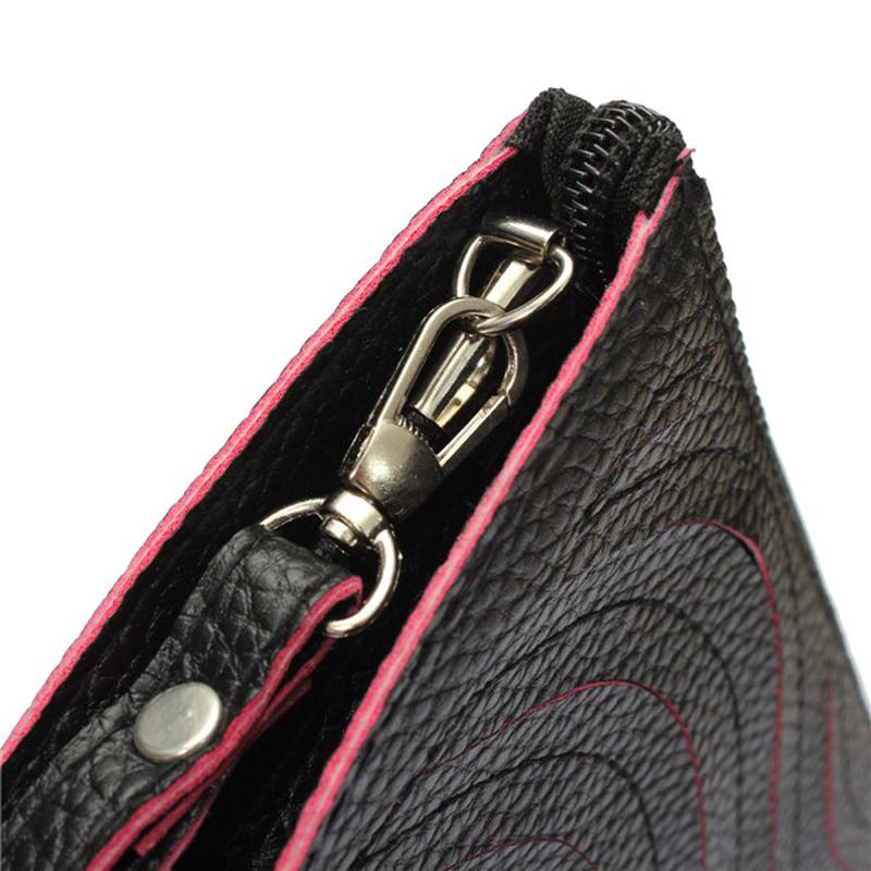 Damska Torebka Pu Wave Single Shoulder Cross Body Bag Wrist Clutch Wallet