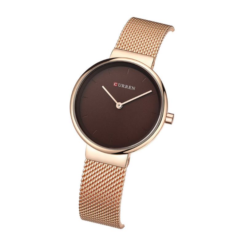 Damski Zegarek Kwarcowy Casual Style Simple Dial Luxury Strap Lady Wristwatch